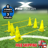 Hurdle Cone Set Agility Poles Agility Ladder Speed Training Equipment Adjustable