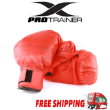 Adult RED Boxing Gloves MMA Training Fight Punch Bag Sparring Kickboxing 