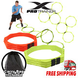 Sports Training Agility Octagonal Speed Rings Football Soccer Basketball Training Fluro
