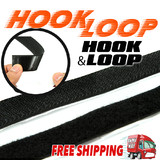 25mm 50mm Heavy Duty Self Adhesive Sticky Back Hook And Loop Fastening Tape Black
