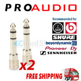 3.5mm Stereo Female to 6.35mm 1/4 inch Jack Stereo Male Adaptor Adapter Plug