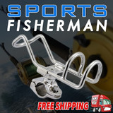 Pro Quality Stainless Steel Rod Holder RAIL Mount Double Wire Fishing Boat Kayak