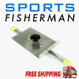 ALUMINIUM TRANSOM MOUNT ADJUST TRANSDUCER/BILGE/BAIT PUMP SMALL BRACKET