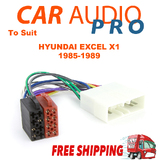 ISO CAR Vehicle Wiring Harness Cable To Suit HYUNDAI EXCEL X1