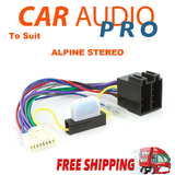 Secondary ISO Harness To Suit Alpine Headunit 16 Pin Plug