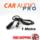 RADIO ANTENNA AERIAL EXTENSION LEAD CABLE CAR COAX AM FM MALE FEMALE 1M
