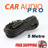 RADIO ANTENNA AERIAL EXTENSION LEAD CABLE CAR COAX AM FM MALE FEMALE 5M