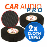 2x 19mm x 25m, High Temp Adhesive Cloth Tape cable looms,wiring harness