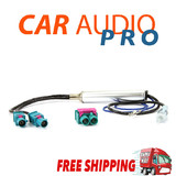 Euro Antenna Adapter Aerial Adaptor lead cable connector VW AUDI MERCEDES BMW
