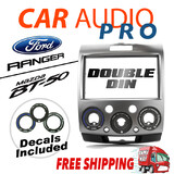 -For Ford Ranger PK/PJ For Mazda BT-50 07-2011 Double-Din Fascia Facia Dash Kit
