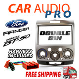 -For Ford Ranger PK/PJ For Mazda BT-50 07-2011 Double-Din Fascia Facia Dash Kit