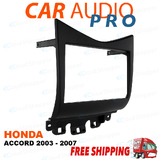 HONDA ACCORD 2003 - 2007 DOUBLE DIN BLACK COLOUR FACIA FASCIA PANEL KIT
