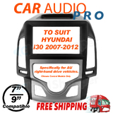 Hyundai i30 07-12 Auto Aircond Climate Double Din car stereo facia fascia kit dash panel trim