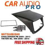 MITSUBISHI TRITON ML-MN DOUBLE-DIN 2DIN FACIA FASCIA KIT DASH FASCIA PANEL