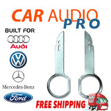 2 x RADIO REMOVAL TOOLS for AUDI MERCEDES VOLKWAGEN VW FORD car stereo radio keys pins