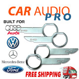 4 x RADIO REMOVAL TOOLS for AUDI MERCEDES VOLKWAGEN VW FORD car stereo radio keys pins