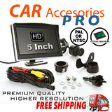 CAR REAR VIEW KIT for 12V Car 5" LCD MONITOR CMOS SENSOR REVERSING CAMERA 170° ANGLE