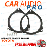 2x 165MM SPEAKER SPACER FOR TOYOTA HILUX BLADE FORTUNER RAV4 LEXUS IS250 IS350