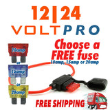 WEATHERPROOF INLINE BLADE FUSE HOLDER FREE 10A 15A or 20A AMP /Car/Marine/Caravan