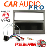 COMPLETE SINGLE DIN INSTALL KIT FOR HOLDEN COMMODORE VY VZ GREY