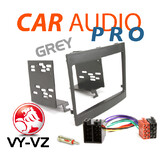 VY-VZ COMMODORE 2 DIN GREY FACIA FASCIA KIT/ ANTENNA ADAPTOR/WIRING HARNESS
