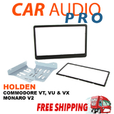 Double Din FACIA PANEL KIT FASCIA FOR HOLDEN VT VX Commodore VU UTE SP