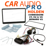 VT-VU-VX COMMODORE 2 DIN FACIA FASCIA KIT/HARNESS/STEERING WHEEL CONTROL/TOOL