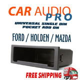 Universal Snap In Stereo Radio Pocket Indash Single Din Facia Pocket
