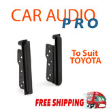 fit Toyota 2 double din Fascia Facia dash kit car stereo side trims Brackets