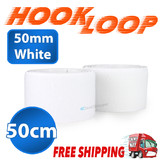 HOOK & LOOP WHITE 50MM 50CM