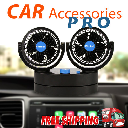 12V Car Fan Fantastic Oscillating Portable Caravan Camping RV Boat PARTS