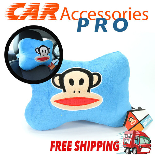PAUL FRANK Neck Headrest Travel Pillow Car Accessories Genuine Blue