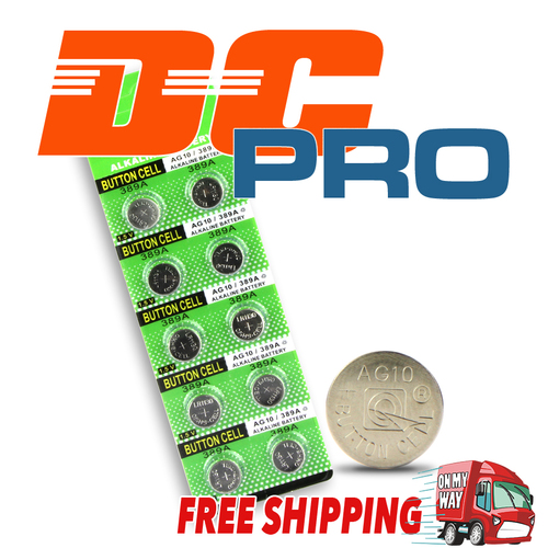 10 x LR1130 (AG10/390) Battery 1.5V Alkaline Batteries Local Stock