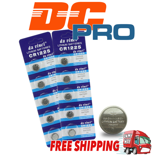 10 x Brand New CR1225 3V Lithium Batteries BR1225 DL1225 Button Cell Battery