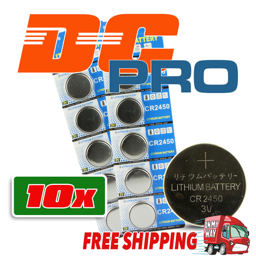 10 CR2450 3V BATTERY BATTERIES ELECTRONIC EXP12/2019 POST AUST LITHIUM WATCH C