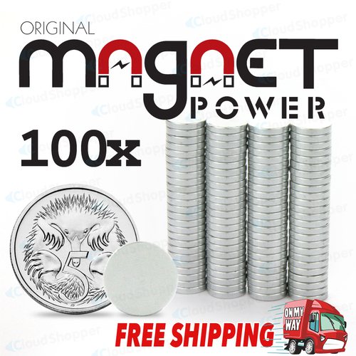 100x Super Strong Round Disc Magnets Rare-Earth Neodymium Magnet N35 10 x 2 mm