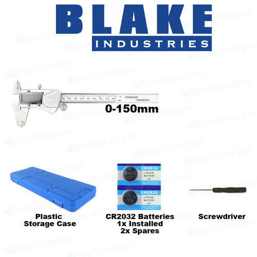 6" Inch/150mm Waterproof Full Stainless Steel LCD Digital Electronic Vernier Caliper Micrometer 