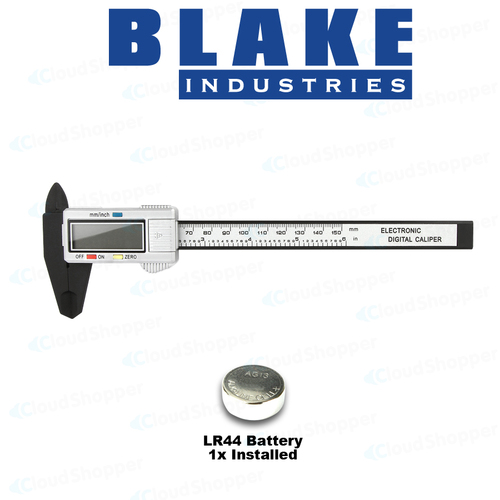 Electronic Digital Vernier Caliper 150mm 6'' Inch Micrometer Gauge Carbon Fiber