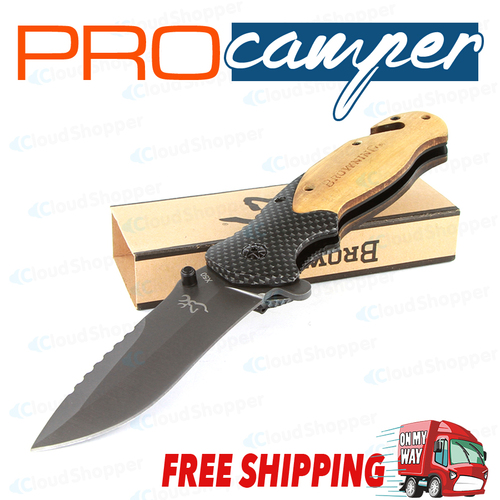 Browning Manual Knife Folding Opening Pocket Knife (Hunting, Camping, Survival, Fishing)
