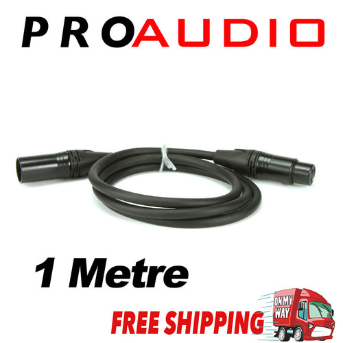 1m 3-Pin XLR Balanced Audio Extension Cable Microphone Lead Mic Cord Cannon Plug