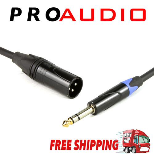 5m 3-Pin XLR Balanced Microphone Cable with 6.35mm Stereo Plug to Male XLR Plug