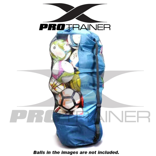 BLUE FOOTBALL CARRY BAG Soccer Ball Sports Training Boxing Gloves Rugby AFL Goal