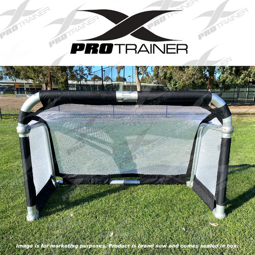 ALUMINIUM PORTABLE FOLDING SOCCER GOAL TRAINING LIGHTWEIGHT 
