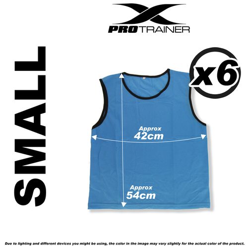 SPORTS soccer football rugby TRAINING BIBS mesh 3 SIZES - New [Select: Child - Blue]