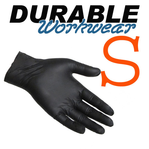 Nitrile Gloves Black - 100 Glove Pack Small