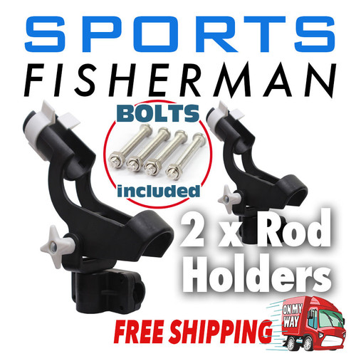 2x Fishing Rod Holder Boat Mount Rack Kayak