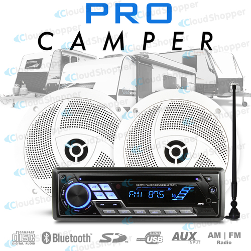 CARAVAN CAMPER TRAILER BOAT STEREO RADIO CD BLUETOOTH USB FUNCTION