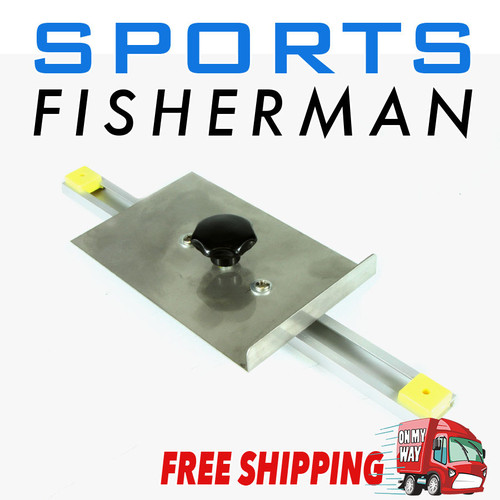 ALUMINIUM TRANSOM MOUNT ADJUST TRANSDUCER/BILGE/BAIT PUMP SMALL BRACKET