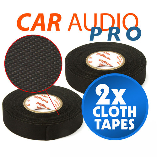 2x 19mm x 25m, High Temp Adhesive Cloth Tape cable looms,wiring harness