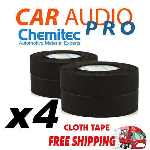 4 x 19mm x 25m, High Temp Adhesive Cloth Tape cable looms,wiring harness